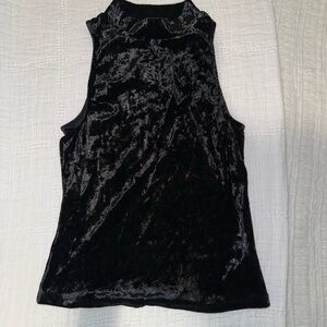 Mudd Black Velvet Tank Top